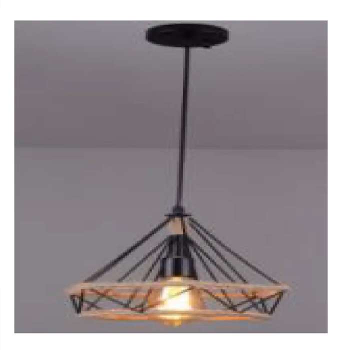 Hanging Vintage Rope Pendant Light