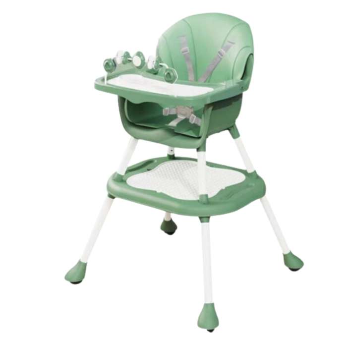 5 Point High & Booster Seats with Study Table and Storage Basket