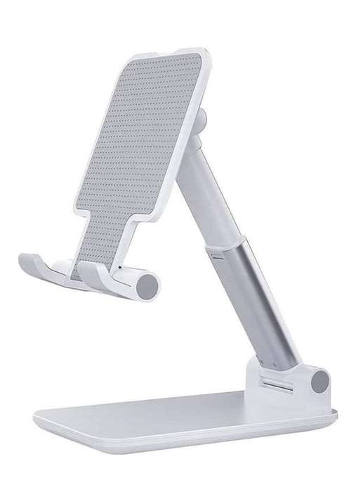 Folding Desktop Stand Holder for Mobile Phones and Tablets up to 11, Adjustable Height and Angle
