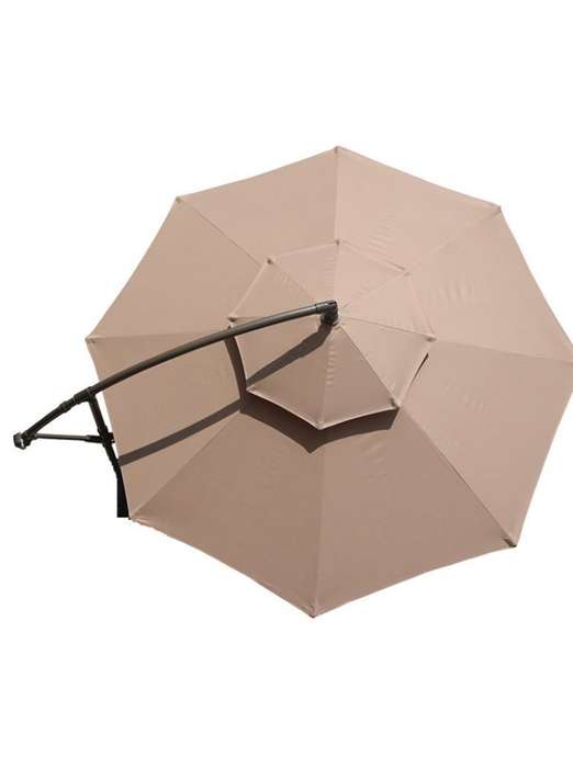 Excellent Outdoor 360-Degrees Portable Summer Garden Umbrella (Beige/Khaki)
