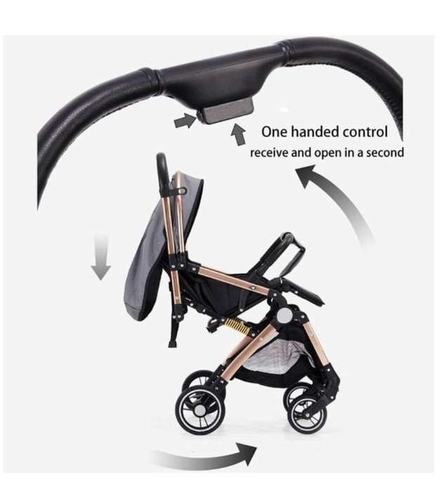 Premium Convertible Stroller With Flippable Handle