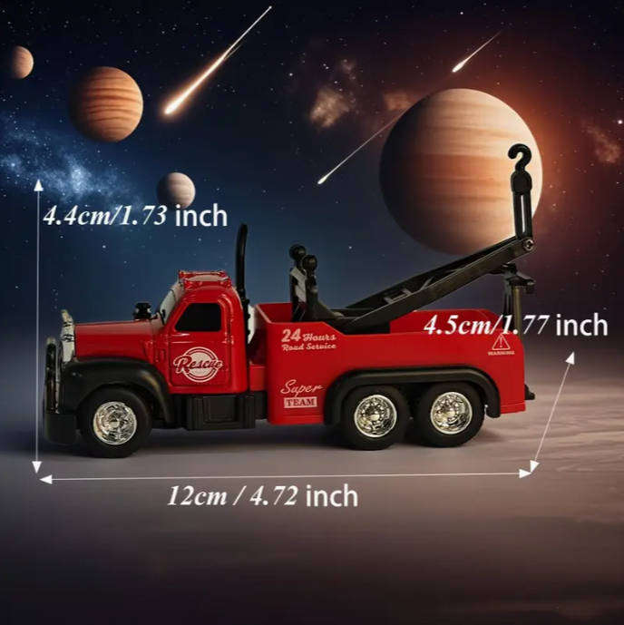 RC Alloy Remote Control Trailer Truck - 3-Speed Adjustable, 2.4G Dual-Frequency Wireless 1:64 Scale