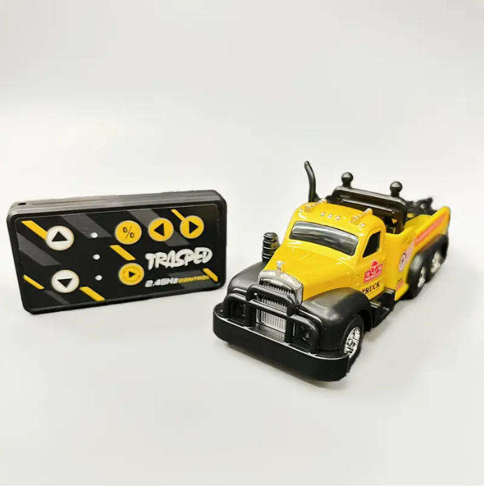 RC Alloy Remote Control Trailer Truck - 3-Speed Adjustable, 2.4G Dual-Frequency Wireless 1:64 Scale