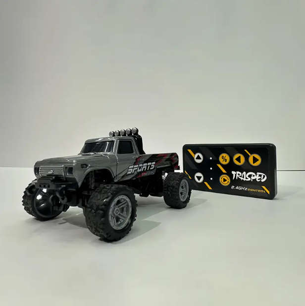 Remote Control 1:64 Scale Off-Road Truck with App & RC Controller - USB Rechargeable, Triple-Speed