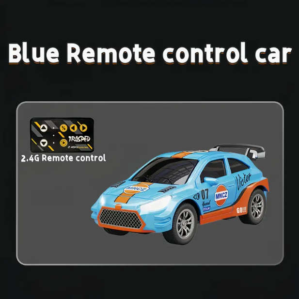 RC Car with APP Control & LED Lights - Crashproof Rechargeable Mini Racing Car for Boys, Multi Speed