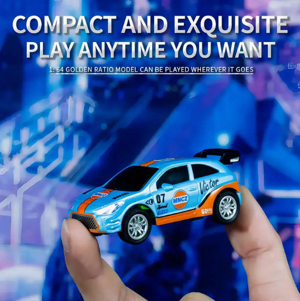 RC Car with APP Control & LED Lights - Crashproof Rechargeable Mini Racing Car for Boys, Multi Speed