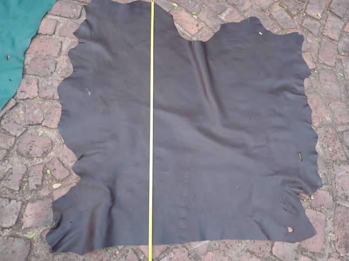 Fine brown leather cow hide