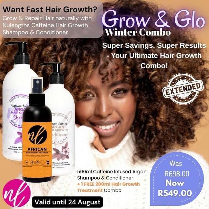 500ml Nulengths Caffeine Infused Shampoo & Conditioner