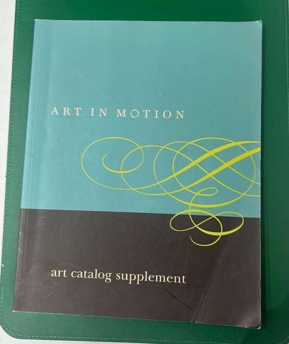 Art in Motion art catalog plus two art catalog supplements