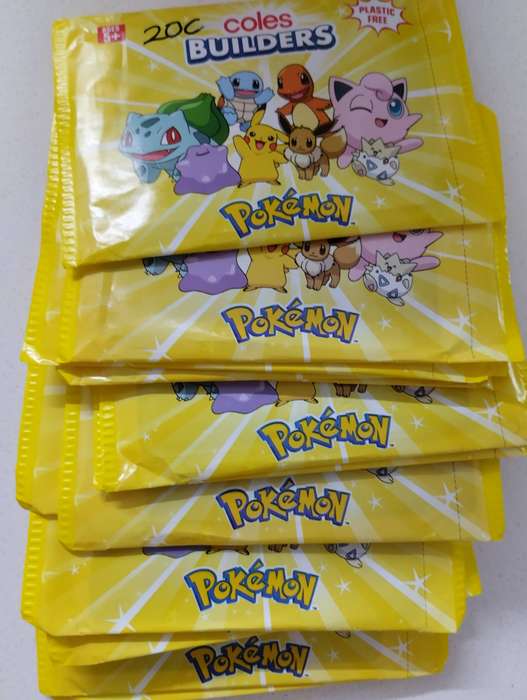 Unopened Packs Coles Pokemon Builders (14 in total)