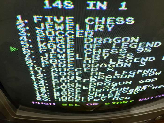 8-Bit/8 Bit TV Game Cartridge (12) - 5 Games in 1