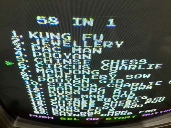 8-Bit/8 Bit TV Game Cartridge (14) - 7 Games in 1