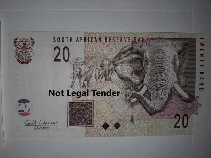 B1 - South Africa RSA R20 Note Gill Marcus Series