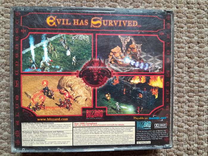 Classic Diablo 2 Blizzard PC Game