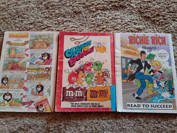 Harvey Classics Comics (Casper No.9 Richie Rich No.25) & Litte Archie No.29 (Small Size)
