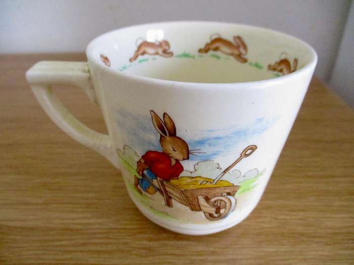 Rare Signed Bunnykins Trio Royal Doulton!