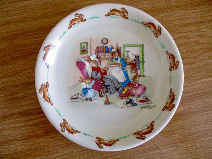 Rare Signed Bunnykins Trio Royal Doulton!
