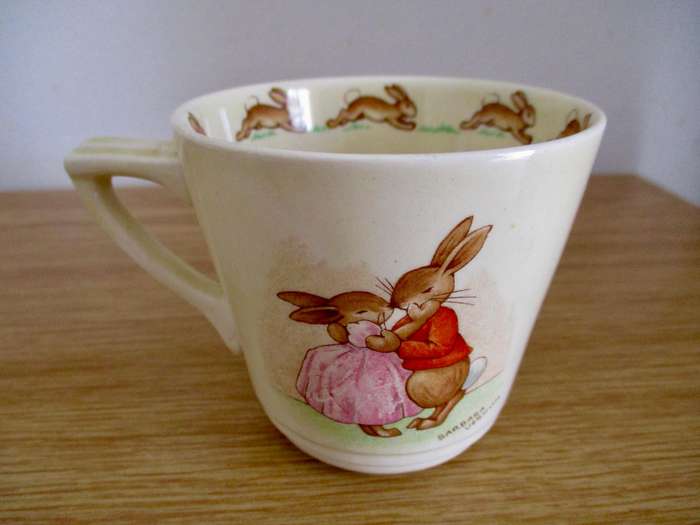 Rare Signed Bunnykins Trio Royal Doulton!