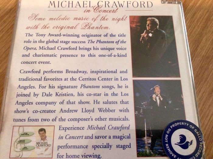 Michael Crawford - In Concert Music DVD Import