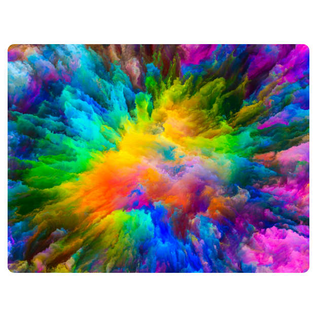Printed Mouse Pad: Colour Blast