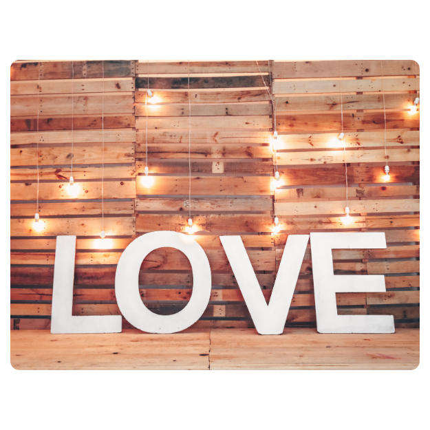 Printed Mouse Pad: Love
