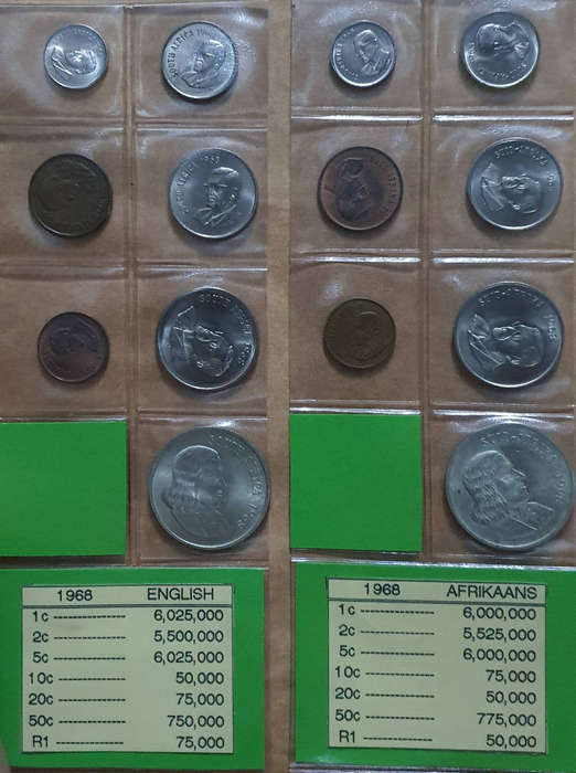 1968 Republic of South Africa Unculated Mint Pack - Afrikaans & English