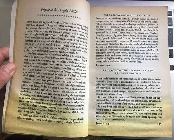 A book of Mediterranean food Elizabeth David