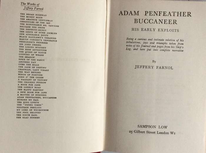 Adam Penfeather, Buccaneer - Jeffery Farnol