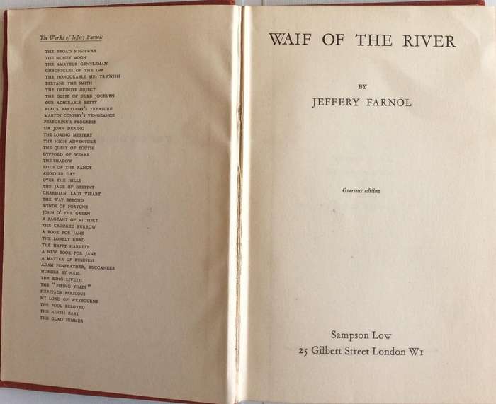 Waif of the River - Jeffery Farnol