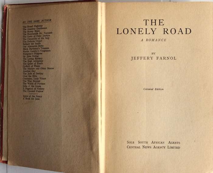 The Lonely Road - Jeffery Farnol