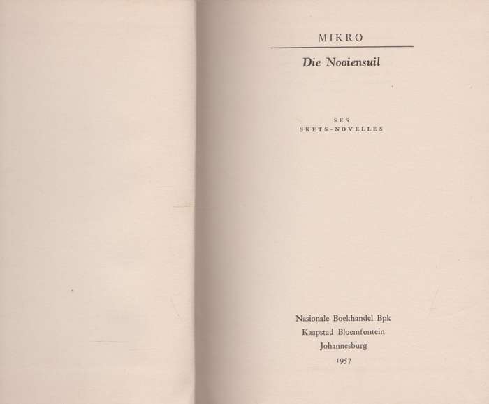 Vyf Mikro Boeke