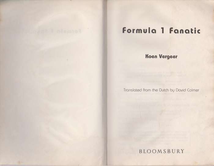Formula 1 Fanatic - Keon Vergeer