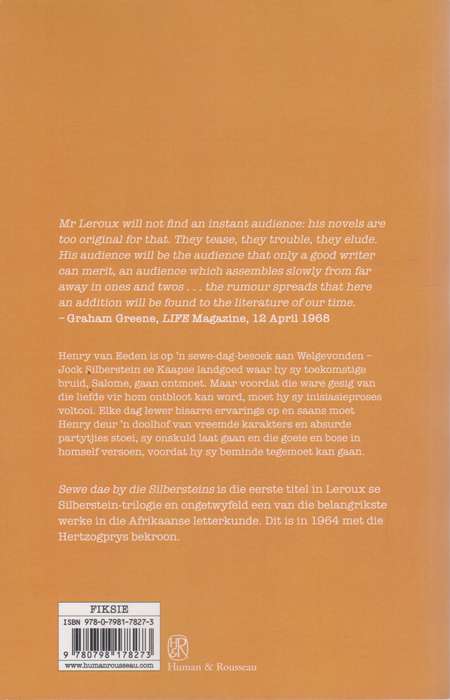 Sewe dae by die Silbersteins - Etiene Leroux