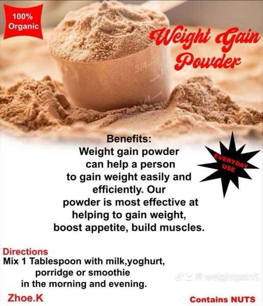 Weight Gain Powder 100g (100% Organic) (Weight Gainers/Mass Gainers)