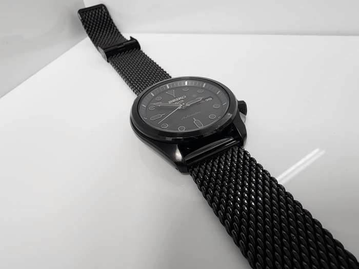 Seiko 5 Sports Automatic Black Dial Men's Watch preowned