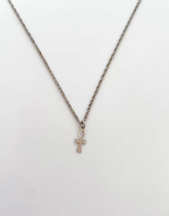 tiny ankhe necklace 925 silver