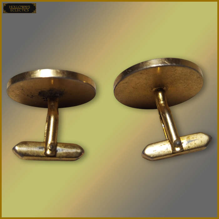 Gold Plated Napoleon III Coin Cufflinks