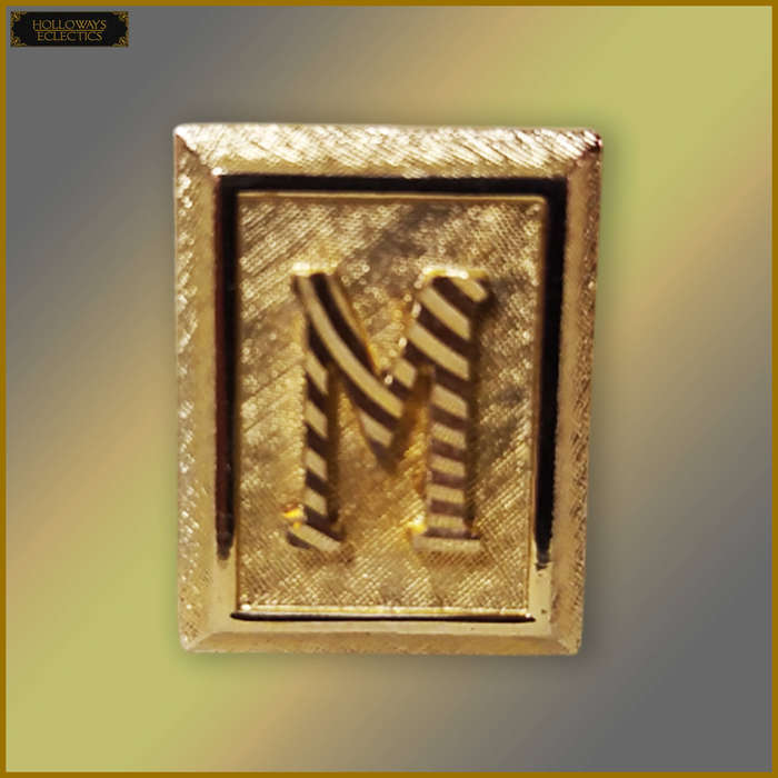 Vintage Gold Plated Shields Cufflinks