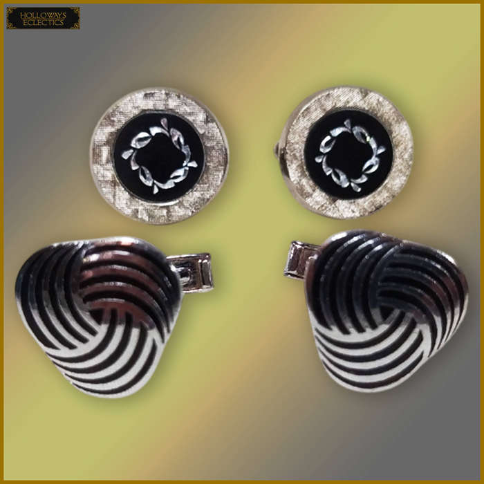Vintage Silver Plated Cufflinks Lot