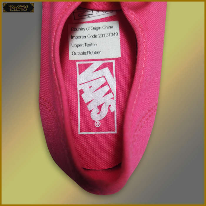 Genuine Pink Ladies Vans Sneakers