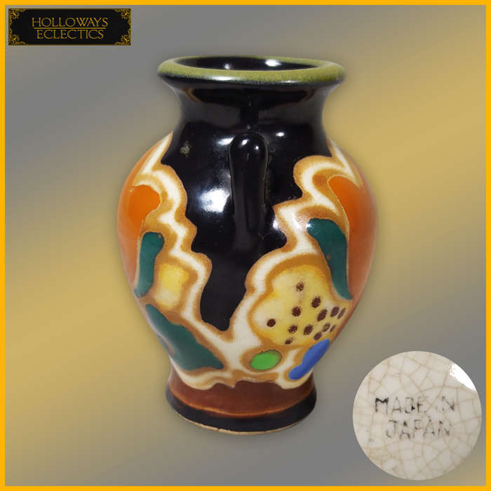 Vintage Miniature Art Deco Japanese Vase