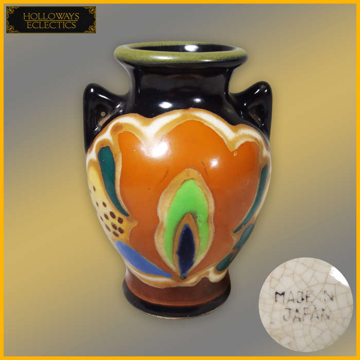 Vintage Miniature Art Deco Japanese Vase