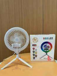 Live LED Ring Light with Fan RGB Led Selfie Ring Light with Fan and Phone Holder ARO De Luz Tripod P