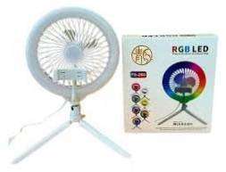 Live LED Ring Light with Fan RGB Led Selfie Ring Light with Fan and Phone Holder ARO De Luz Tripod P