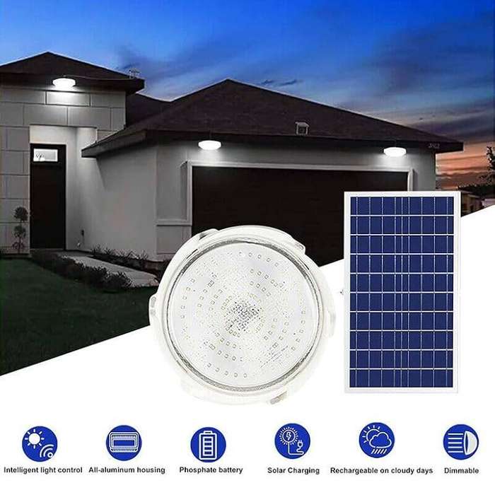 Ecomlight 300W Solar Ceiling LED Light With Remote Control