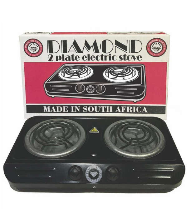 Diamond - Double Electric Spiral Hotplate Stove
