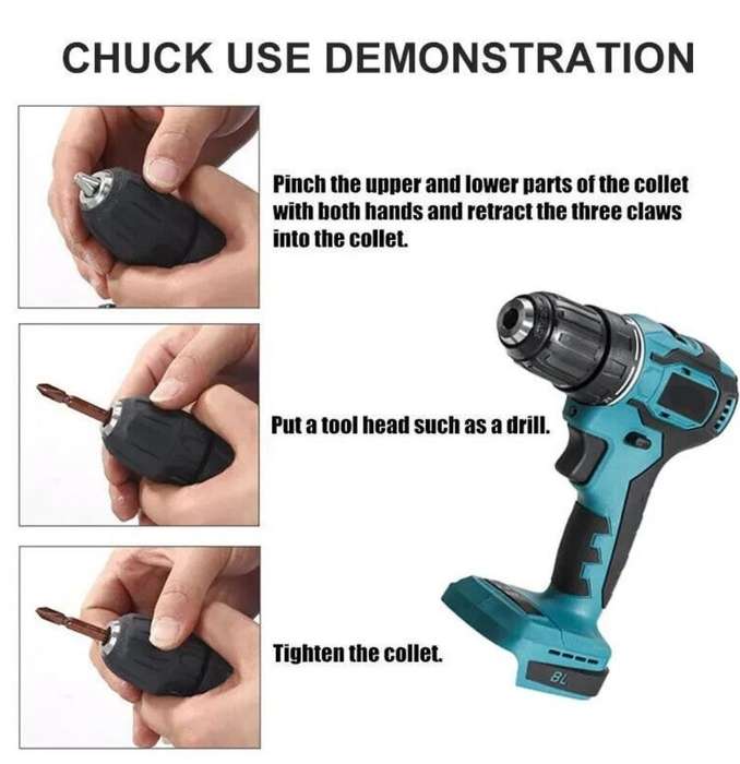 Multi-Function Power Tool Set Combination with Chargeable Cordless Drill