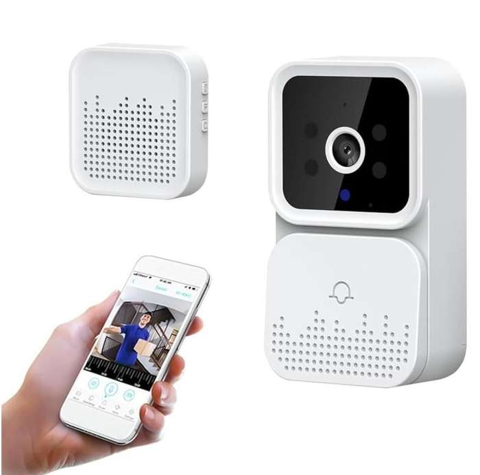 Rechargeable Phone Access Wireless Mini Video Two-Way Audio Doorbell Camera