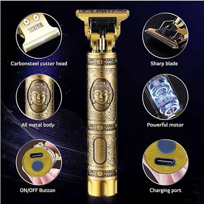  Beard&Hair Trimmer, Cordless USB Rechargeable Hair Clipper