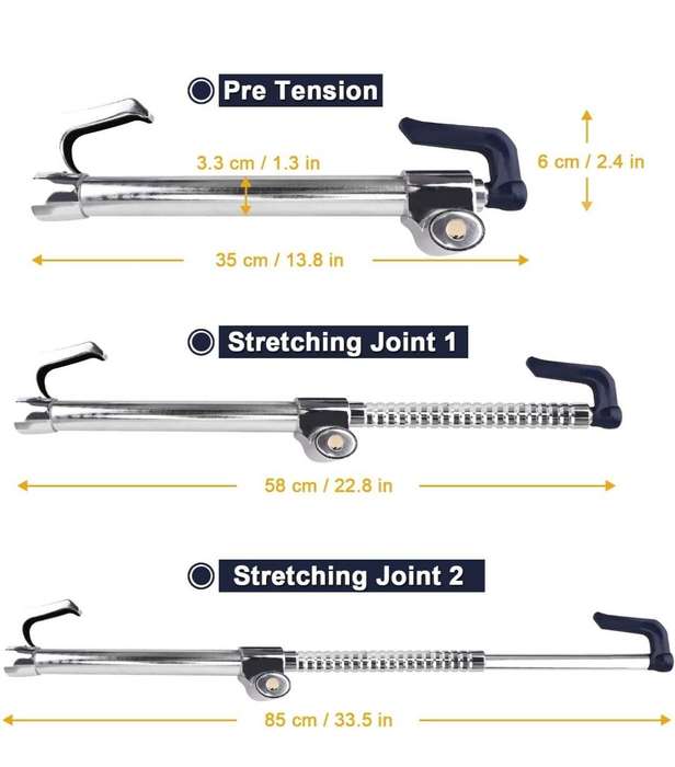 Steering Wheel Brake Pedal Lock Anti Theft Clutch Lock Retractable Double Hook Double Protec